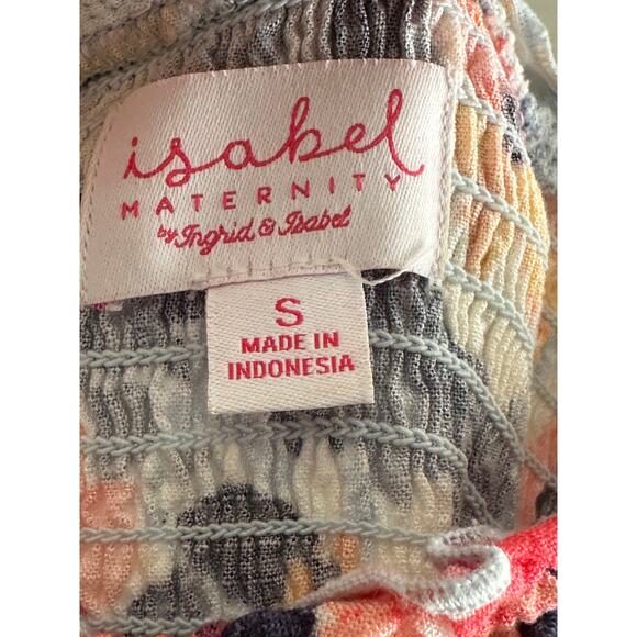 Isabel maternity by Ingrid and Isabel -Smocked Tank maxi maternity dress floral - Picture 3 of 4